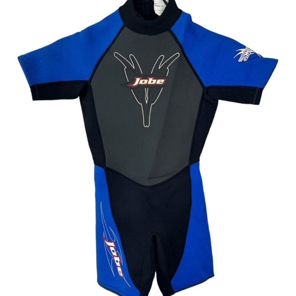 Jobe Power Stretch Flat Stitch Boys Blue & Black Wetsuit Size 10